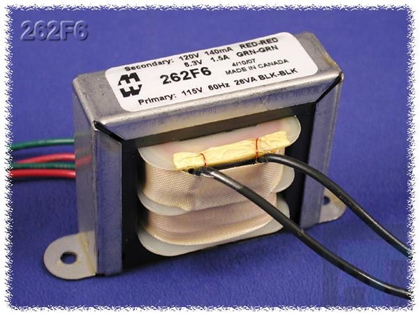 261G6 Силовые трансформаторы 45VA 250VCT 6.3V FIL