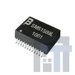 SM51589EL Аудио трансформаторы и трансформаторы сигналов BASE T TRANSFORMER LAN 10/100/1000