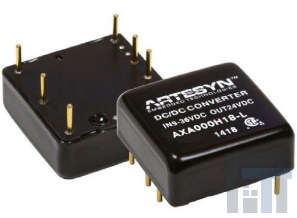 AXA000BB18-L Преобразователи постоянного тока в постоянный с изоляцией 10W 9-36Vin +/-12V 0.41A