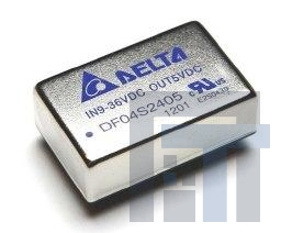 DF04D2405A Преобразователи постоянного тока в постоянный с изоляцией DCDC CONVERTER +/-5Vout 4W