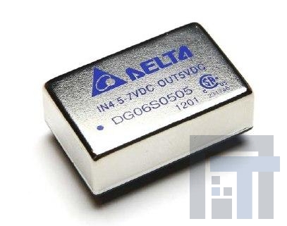 DG06D0505A Преобразователи постоянного тока в постоянный с изоляцией DCDC CONVERTER +/-5Vout 6W