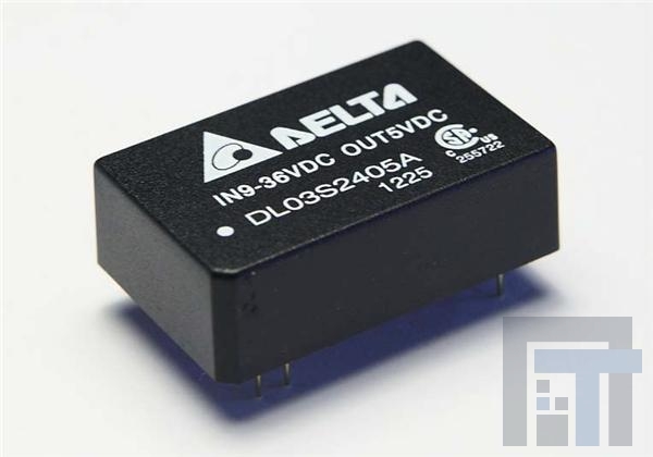 DL03D2412A Преобразователи постоянного тока в постоянный с изоляцией DCDC CONVERTER +/-12Vout 3W