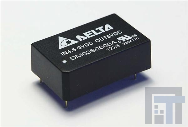 DM03D0512A Преобразователи постоянного тока в постоянный с изоляцией DCDC CONVERTER +/-5Vout 3W