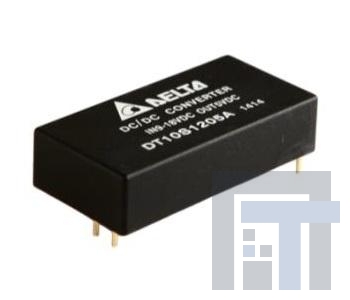 DT10D1212A Преобразователи постоянного тока в постоянный с изоляцией DC/DC Converter +/-12Vout, 10W