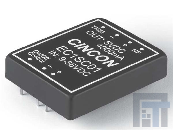 EC1SC01 Преобразователи постоянного тока в постоянный с изоляцией 20W/4:1 Input Range 9-36Vin, 5Vout