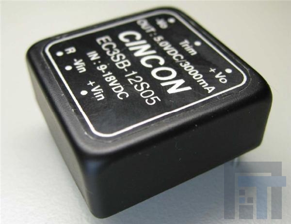 EC2SB-12D05 Преобразователи постоянного тока в постоянный с изоляцией 10W +/-5V +/-1000mA 9-18VDCin