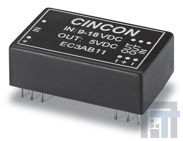 EC3AB35HM Преобразователи постоянного тока в постоянный с изоляцией 3W 36-72V +/-12V +/-125mA DIP-24