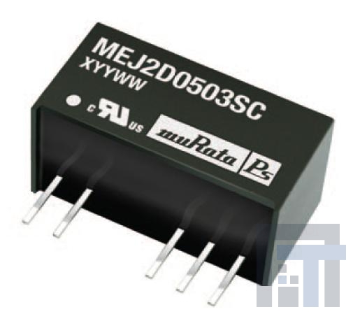 MEJ2D0505SC Преобразователи постоянного тока в постоянный с изоляцией 2W 5-5V SIP DUAL OUTPUT