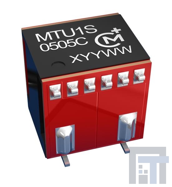 MTU1D0505MC Преобразователи постоянного тока в постоянный с изоляцией 1W 5Vin 5Vout 200mA Dual SMT