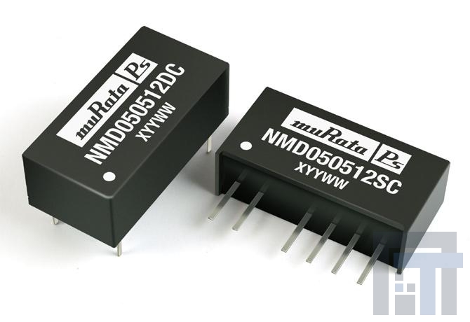 NMD050505SC Преобразователи постоянного тока в постоянный с изоляцией 5V to 5V 1W Twin Output