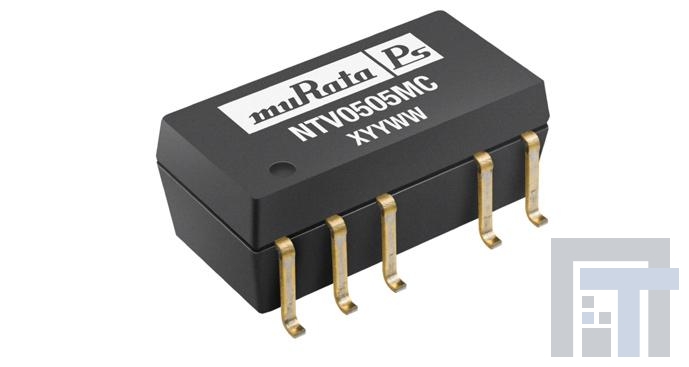 NTV0505MC Преобразователи постоянного тока в постоянный с изоляцией 5V +/-5Vout +/-100mA 3kVDC Iso 1W SMT