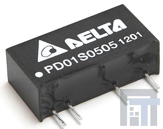 PD01D0505A Преобразователи постоянного тока в постоянный с изоляцией DCDC CONVERTER +/-5Vout 1W