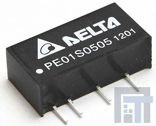 PE01S0505A Преобразователи постоянного тока в постоянный с изоляцией DCDC CONVERTER 5Vout 1W