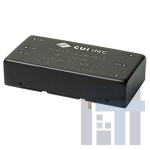 PYB15-Q24-S5 Преобразователи постоянного тока в постоянный с изоляцией Isolated Board Mount DC-DC Cnvrt