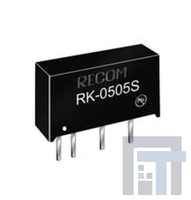 R05P12S Преобразователи постоянного тока в постоянный с изоляцией 1W DC/DC 5.2kV UNREG 5Vin 12Vout