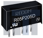 R05P21509D Преобразователи постоянного тока в постоянный с изоляцией 2W 5VIN +15/-9VOUT THT