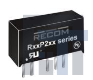 R12P205D-P Преобразователи постоянного тока в постоянный с изоляцией 2W DC/DC 5.2kV UNREG 12Vin +/-5Vout