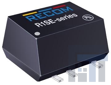 R1SE-0512-H2-R Преобразователи постоянного тока в постоянный с изоляцией 1W 05Vin 12Vout 84mA