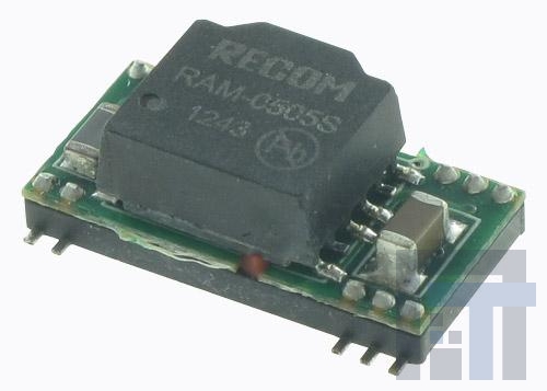 RAM-0505S Преобразователи постоянного тока в постоянный с изоляцией 1W 05VIN 05VOUT 3kVDC ISO