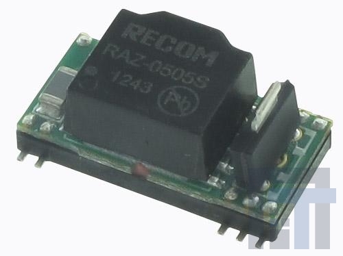 RAZ-0505S Преобразователи постоянного тока в постоянный с изоляцией 1W 05VIN 05VOUT 1kVDC ISO