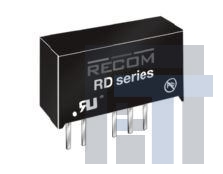 RD-1205D Преобразователи постоянного тока в постоянный с изоляцией 2W DC/DC 1kV UNREG 12Vin +/-5Vout