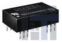 REC3-0505SR-H1 Преобразователи постоянного тока в постоянный с изоляцией 3W DC/DC 1kV REG 5Vin 5Vout