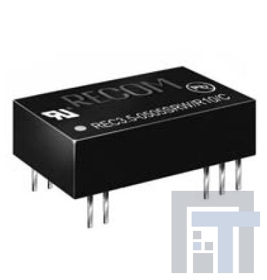 REC6-2412SRW-R8-A Преобразователи постоянного тока в постоянный с изоляцией 6W DC/DC 8kV REG 24Vin 12Vout