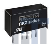 RKZ-121509D-P Преобразователи постоянного тока в постоянный с изоляцией 2W 12VIN +15/-9V THT SHORT CIRCUIT PROTEC