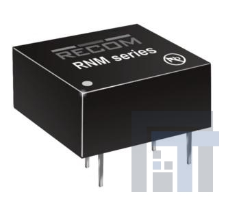RNM-0515S Преобразователи постоянного тока в постоянный с изоляцией 1W DC/DC 1kV UNREG 5Vin 15Vout