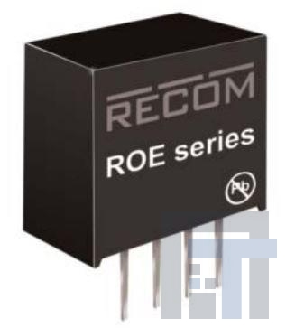 ROE-1205S Преобразователи постоянного тока в постоянный с изоляцией 1W 12Vin 5Vout 200mA SIP4