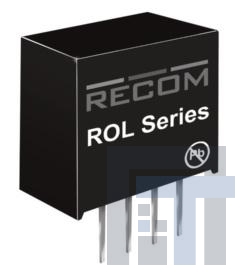 ROL-0505S Преобразователи постоянного тока в постоянный с изоляцией 0.50W DC/DC 1kV UNREG 5Vin 5Vout