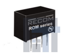 rom-3.315s Преобразователи постоянного тока в постоянный с изоляцией 1W DC/DC 3kV UNREG 3.3Vin 15Vout