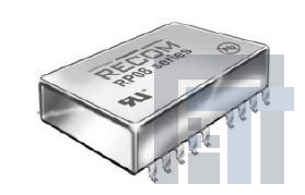RP08-4805SAW Преобразователи постоянного тока в постоянный с изоляцией 8W DC/DC 1.6kV REG 4:1 18-75Vin 5Vout