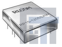 RP15-2405SAW Преобразователи постоянного тока в постоянный с изоляцией 15W DC/DC 1.6kV REG 4:1 9-36Vin 5Vout
