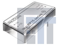 rp15-243.3sf Преобразователи постоянного тока в постоянный с изоляцией 15W DC/DC 1.6kV REG 2:1 18-36Vin 3.3out