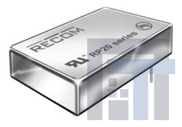 RP20-2412DFW Преобразователи постоянного тока в постоянный с изоляцией 20W DC/DC 1.6kV REG 4:1 9-36in +/-12out