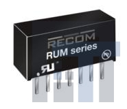 rum-3.30505 Преобразователи постоянного тока в постоянный с изоляцией 1W DC/DC 1kV UNREG 3.3Vin 5Vout