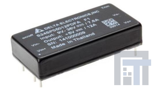 S24SP05008PDFA Преобразователи постоянного тока в постоянный с изоляцией DC/DC Converter, 40W Single Output +5Vout