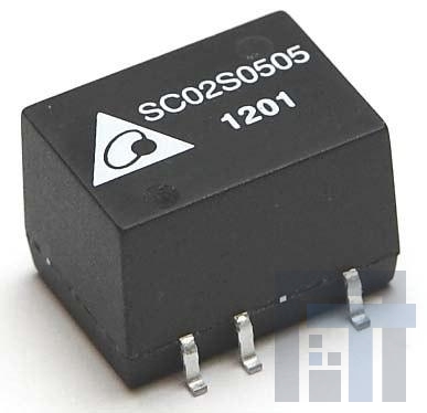 SC02D0505A Преобразователи постоянного тока в постоянный с изоляцией DCDC CONVERTER +/-5Vout 2W