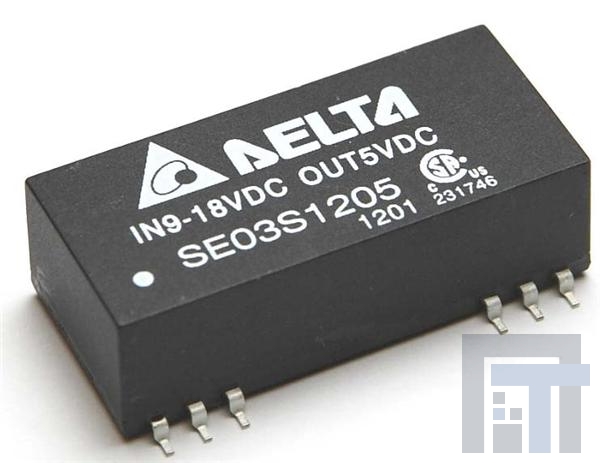 SE03D1212A Преобразователи постоянного тока в постоянный с изоляцией DCDC CONVERTER +/-12Vout 3W