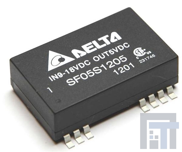 SF05D1205A Преобразователи постоянного тока в постоянный с изоляцией DCDC CONVERTER +/-5Vout 5W