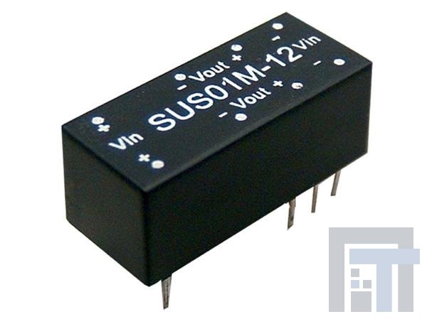 SUS01O-12 Преобразователи постоянного тока в постоянный с изоляцией 1W 12V/0-84mA W/EMI FILTER