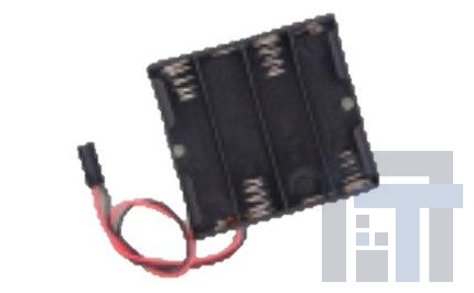 163-165 Контакты, защелки, держатели и пружины для цилиндрических батарей Battery Holder (4 x AA)