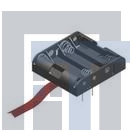 2481RB Контакты, защелки, держатели и пружины для цилиндрических батарей AAA PC mnt w/ribbon Plastic btty holder