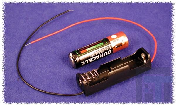 BH1AAW Контакты, защелки, держатели и пружины для цилиндрических батарей Battery Holder Kit For 1 AA Cell