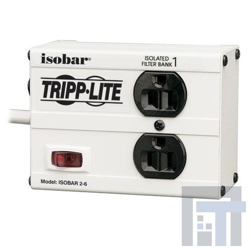 ISOBAR2-6 Сетевые удлинители  2 OUTLET 6' CORD