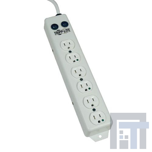 PS-615-HG-OEM Сетевые удлинители  15ft cord. 6 outlets HOSPITAL GRADE