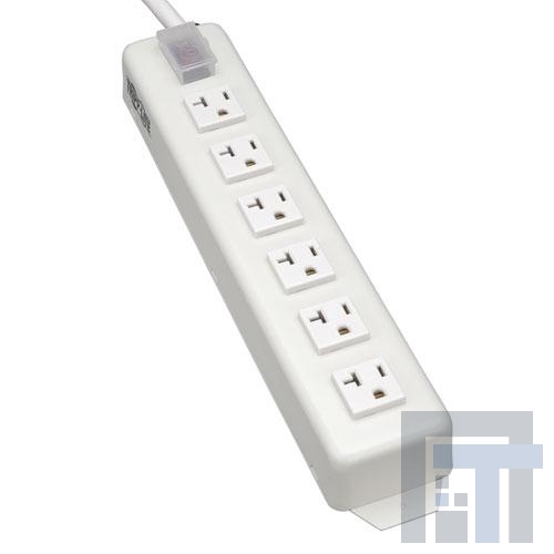 TLM615NC20 Сетевые удлинители  Tripp Lite Power Strip 120V 5-15/20R 6 Outlet Metal 15ft Cord 5-20P