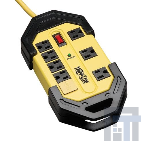 TLM812SA Сетевые удлинители  8 Outlet Yellow 12' cord 1200 Joules