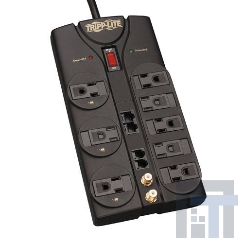 TLP810NET  удлинители 8 OUTLET 10' CORD